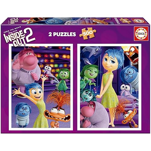 SET DE 2 PUZZLES 500 PIÈCES EDUCA VICE VERSA