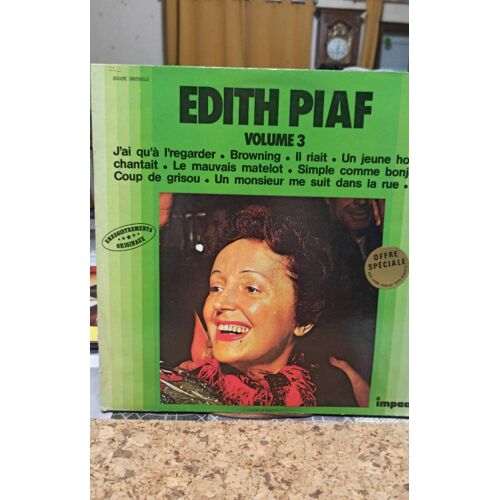 Vinyle 33t Edith Piaf Volume 3