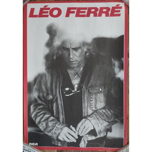 Léo Férré Affiche De Concert 40x60