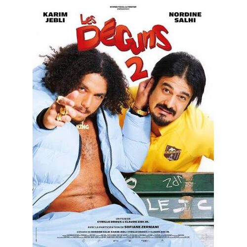 Les Déguns 2 De Cyrille Droux Et Claude Zidi Jr. Avec Karim Jebli, Nordine Salhi... - Affiche Originale De Film Format 120 X 160 Cm