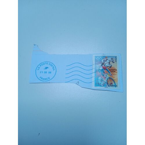 Timbre France Oblitéré 0,55€ Yvert N° 4222 Les Olympique D'Été A Pékin Équitation Et Cyclisme De 2008