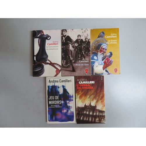 Lot De 5 Livres . Romans / Andrea Camilleri / Diverses Editions De Poche