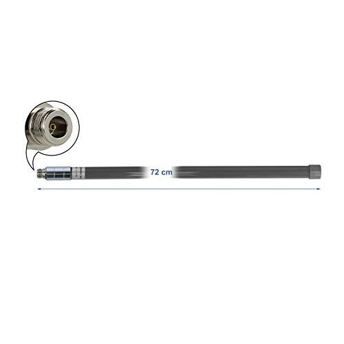 DeLOCK - Antenne - 72cm - LPWAN - 2 dBi - ungerichtet - außen, Wandmontage möglich, Stangenbefestigung - Grau (12679)
