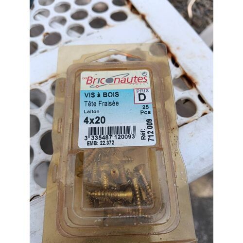25 vis à Bois tete fraise 4x20 mm neuf
