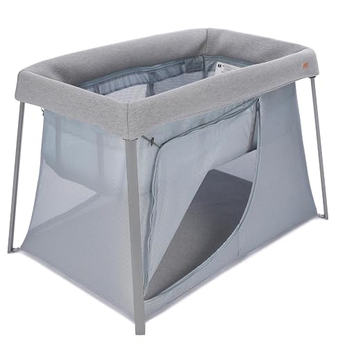 Lit De Voyage 3 En 1 Eazy Sleep Gris Chiné Galet - Gris