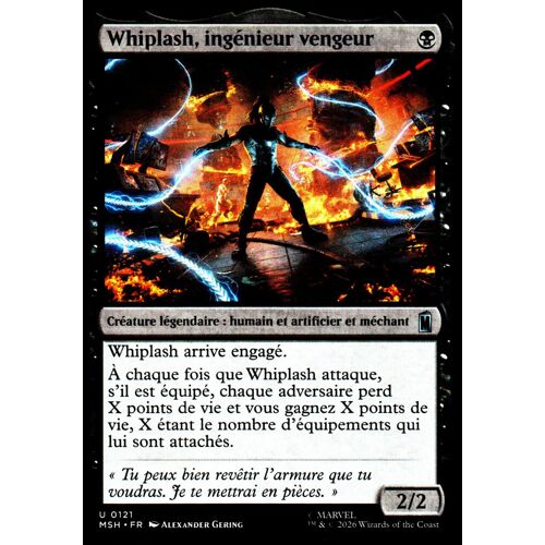 Whiplash Ingénieur Vengeur - Magic - Marvel Super Heroes - Vf - U - 121