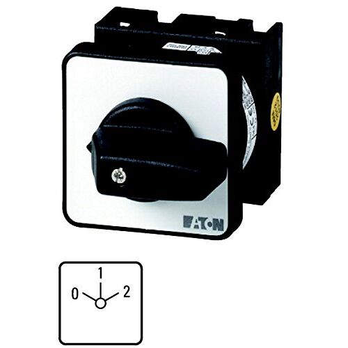 Eaton Electric GmbH Interrupteur de pôle T0-4-8440/E, Bouton + interrupteur, Blanc, Noir