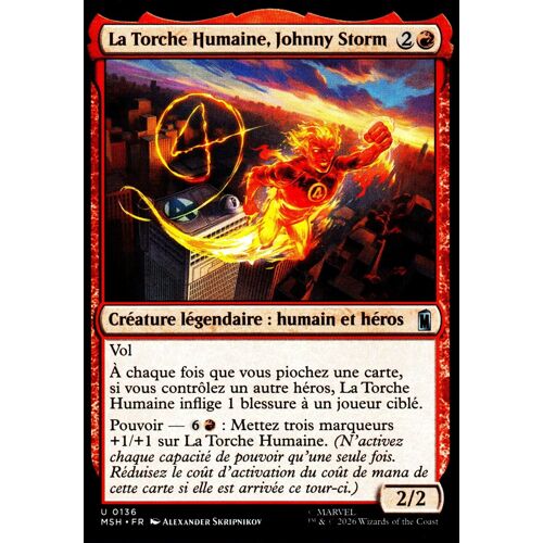 La Torche Humaine Johnny Storm - Magic - Marvel Super Heroes - Vf - U - 136