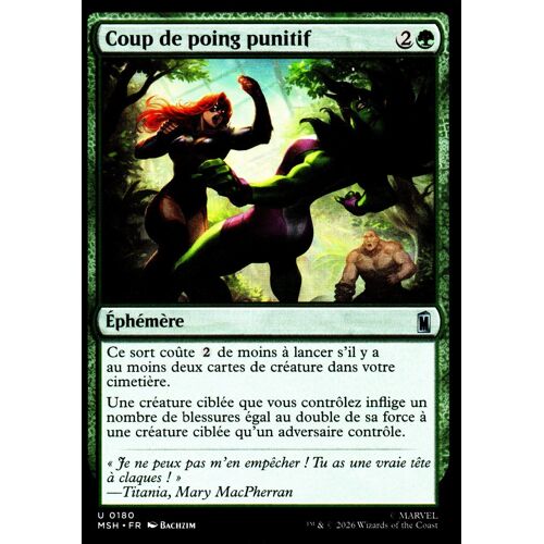 Coup De Poing Punitif - Magic - Marvel Super Heroes - Vf - U - 180
