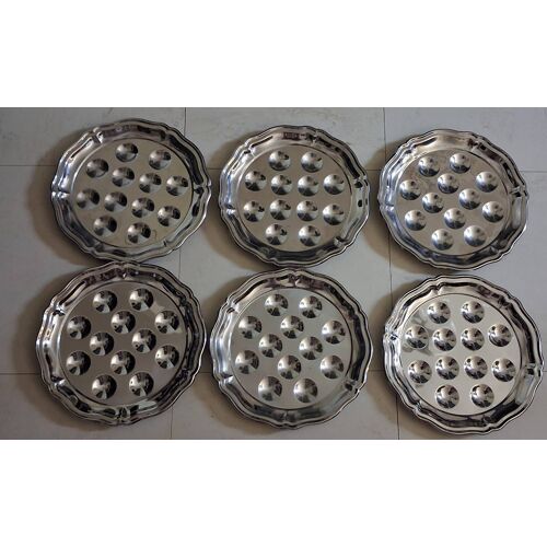 Lot De 6 Assiettes Pour Servir Des Escargots