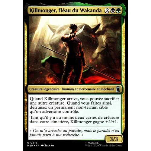 Killmonger Fléau Du Wakanda - Magic - Marvel Super Heroes - Vf - U - 218