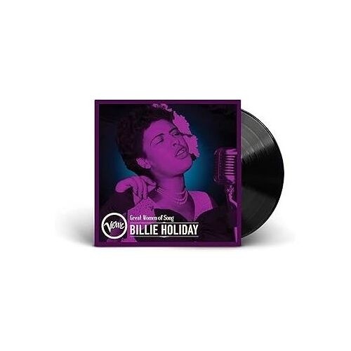 Album Vinyle Billie Holiday Great Women Of Song Noname, Disque Noir Et Étiquette Violette