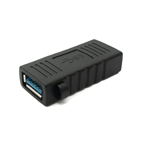 SYSTEM-S COM-Four Adaptateur USB 3.0 Type A Femelle vers Femelle Noir