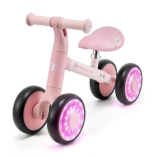 Draisienne Enfant Roues Led Dès 2 Ans Rose