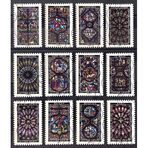 Série Structure Et Lumière - Très Jolis N° 1348 1349 1350 1351 1352 1353 1354 1355 1356 1357 1358 1359 Obl - France Année 2016 - Brn83 - N33531