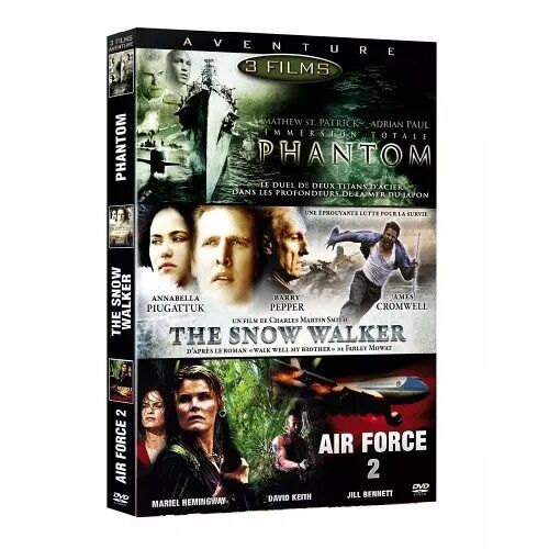 Aventure - Coffret 3 Films : Phantom + The Snow Walker + Air Force 2 - Pack