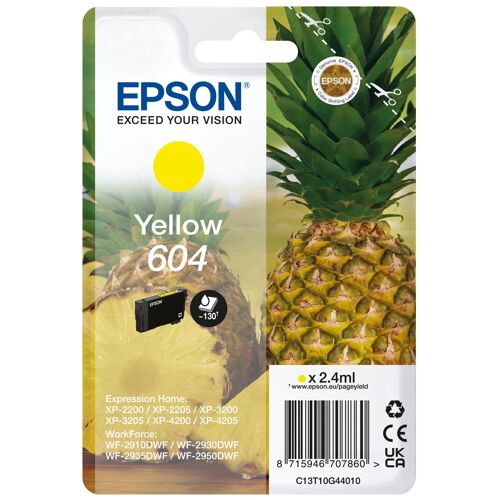 Epson 604 cartouche d'encre Original Rendement standard Jaune