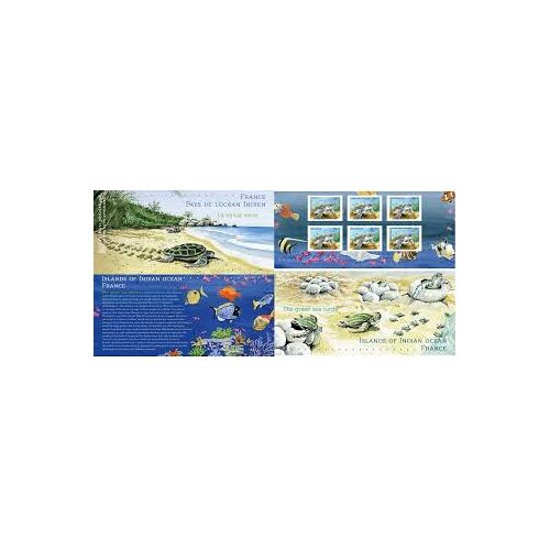 Faune Marine : Tortue Verte Émission Commune France/Taaf, Comores, Madagascar, Maurice Et Seychelles Pochette Souvenir N° 51 Année 2014 N° 4903 Yvert Et Tellier Luxe