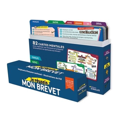 Je Réussis Mon Brevet - 82 Cartes Mentales Pour Organiser Ses Révisions Et Préparer Sereinement Les Épreuves Du Brevet !