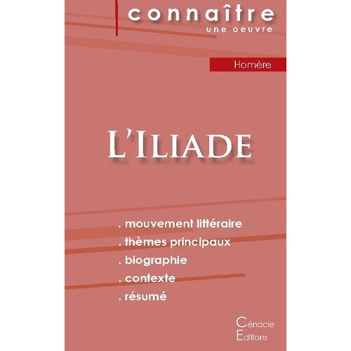 L'iliade - Fiche De Lecture
