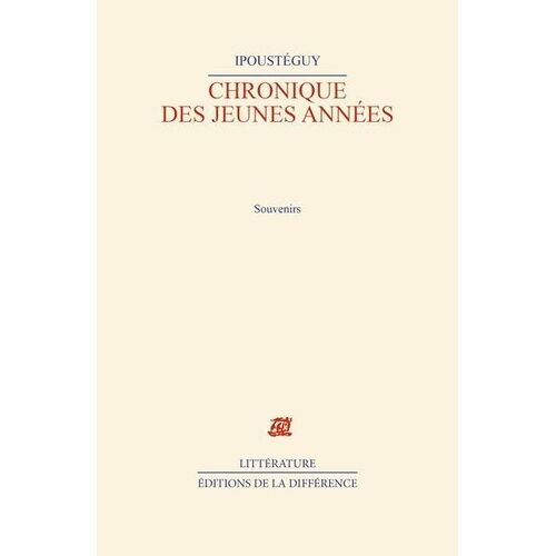 Chronique Des Jeunes Années