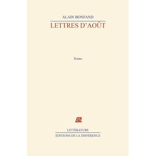 Lettres D'août
