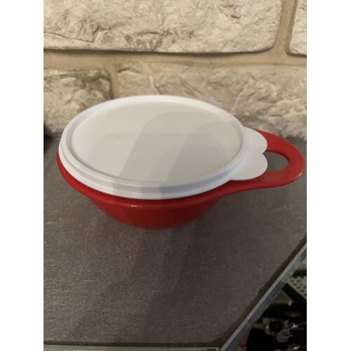 Bol Pouce Tupperware 0,6 Litre Rouge/Blanc