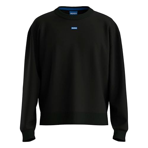 Pull Ample En Coton Mélangé Hugo Blue - Noir - M