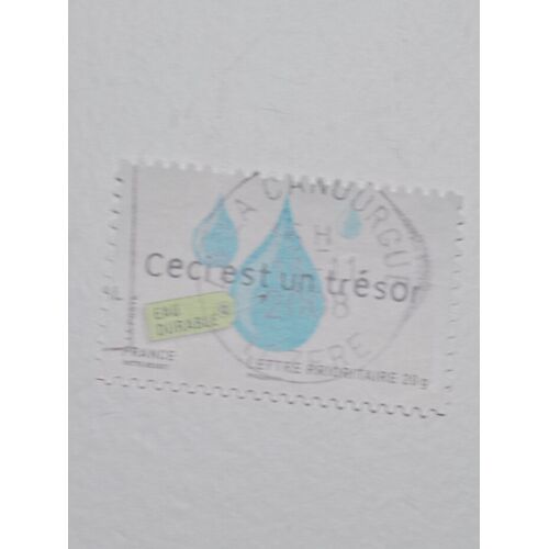 Timbre France Lettre 20g Yvert N° 4209 Oblitéré Environnement Ceci Est Un Tresor Autoadhesif De 2008