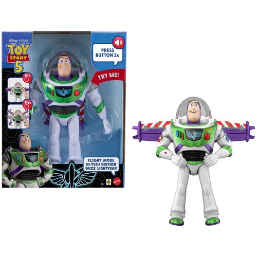 Toy Story Disney · Pixar-Figurine Buzz l'Éclair Édition Hi-Tech Mode Avion