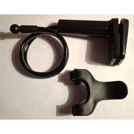 Support De Téléphone Portable à Double Clips avec Base Spirale