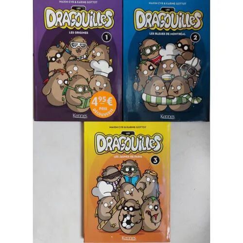Lot 3 Bd Les Dragouilles : Tome 1 - Les Origines + Tome 2 - Les Bleues De Montréal + Tome 3 - Les Jaunes De Paris