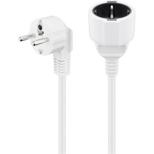 Goobay 93089 câble électrique Blanc 10 m Prise d'alimentation type F