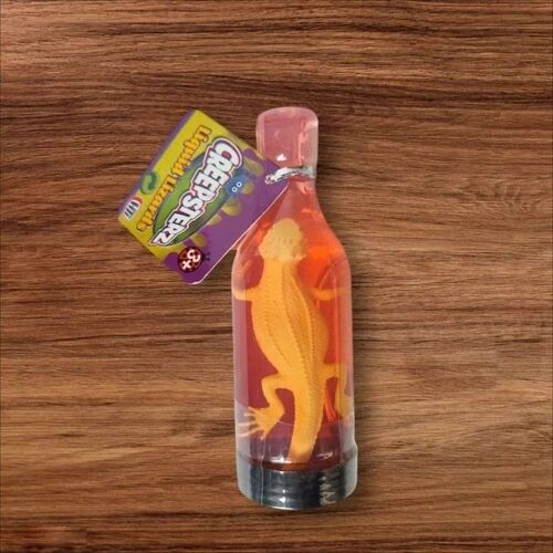 Slime Stretchy avec Lézard en Bouteille 13 cm ¿ Jouet Anti-Stress, Cadeau Original Enfant