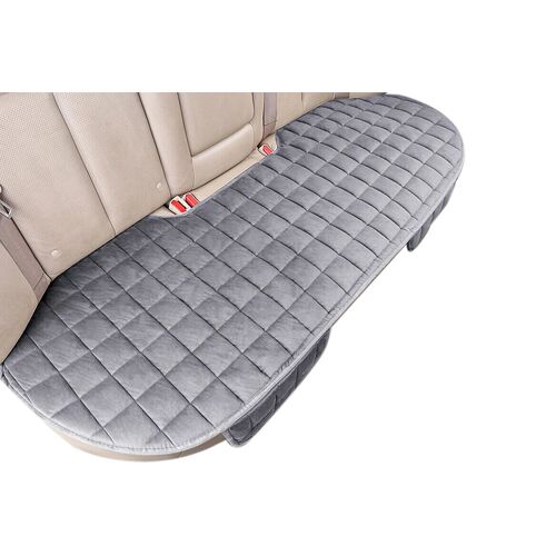 Housse de siège arrière avec poche de rangement pour voiture - Grise