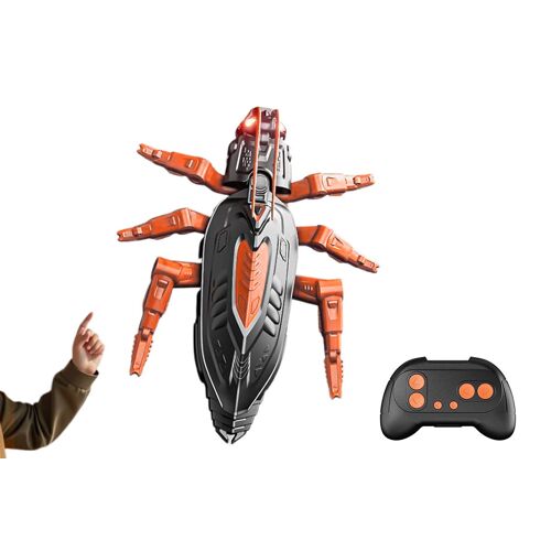 Gecko Grimpant Télécommandé Avec Télécommande - Jouet Rechargeable Pour L'intérieur - Orange