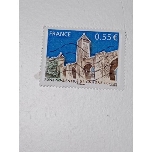 Timbre France 0,55 Oblitere Yvert N° 4180 Pont Valentre De Cahors De 2008