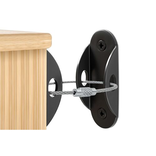 Sangles d'ancrage pour meubles - Lot de 10 sangles de sécurité anti-basculement robustes pour enfants et animaux domestiques