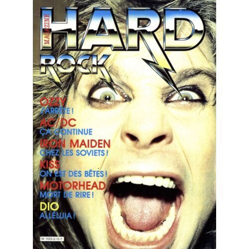 Hard Rock Magazine N°2 Ozzy Osbourne Iron Maiden Motorhead Acdc...