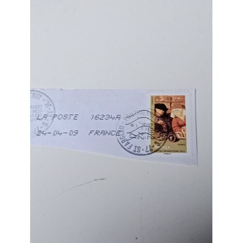Timbre France Lettre 20g Autoadhesif N° 154 De 2008 4136 G Metsys Le Preteur Et Oblitéré