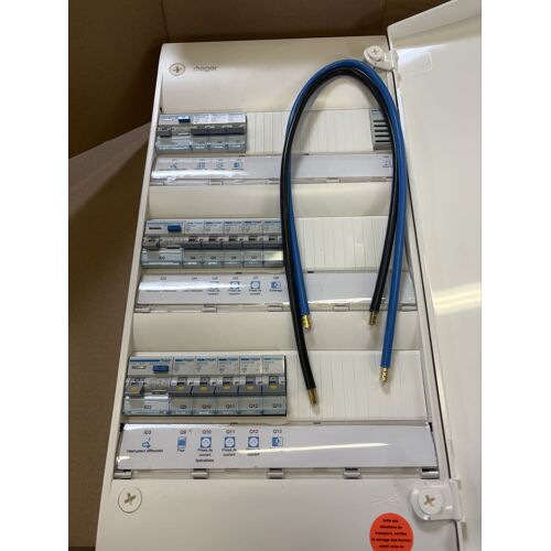 Neuf-Coffret équipé, tableau précablé 3 rangées Hager
