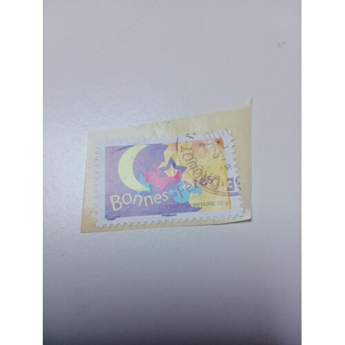 Timbre France Lettre 20g Oblitéré Yvert 4318 Et 249 Autoadhésif Bonnes Fetes Composition Avec Étoile Lune De 2008