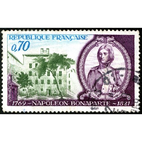 Timbre Oblitéré République Française , Napoleon Bonaparte 1769 - 1821 , Postes 1969 , 0.70