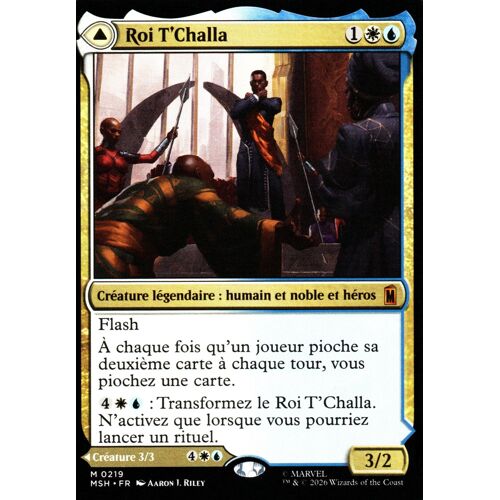 Roi T' Challa / La Panthère Noire Espoir Persistant - Magic - Marvel Super Heroes - Vf - M - 219 - Recto/Verso