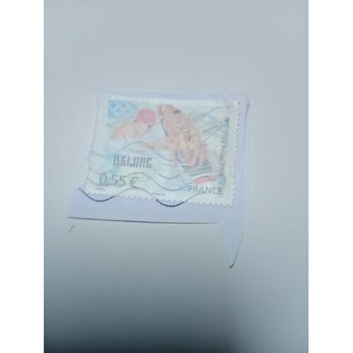 Timbre France Oblitéré 0,55€ Yvert N° 4224 Jeux Olympiques Pekin Sport Natation Et Aviron De 2008