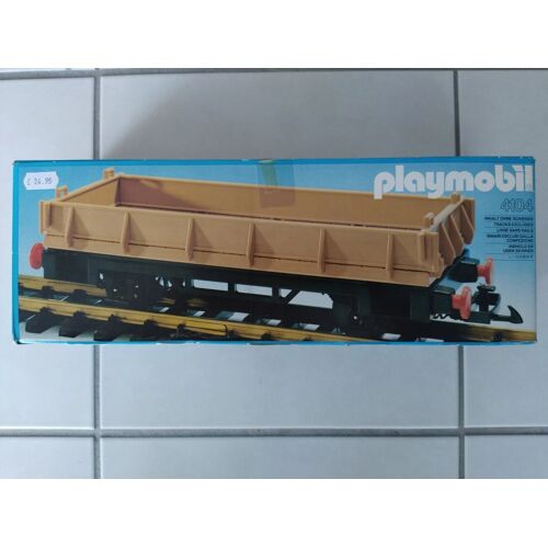 4104 PLAYMOBIL SYSTEM VINTAGE TRAIN LGB : Wagon plateau / transport véhicule