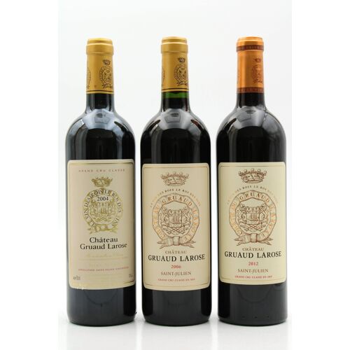 Collection Château Gruaud Larose Saint-Julien 3x75cl (2004, 2006, 2012)