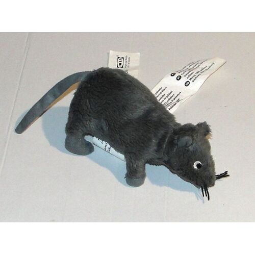 doudou rat gris gosig mus vintage ikea peluche souris rat 14 cm