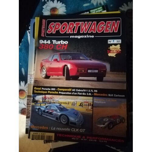 Sportwagen 32 De 1997 993 3.8,944 S2,Ac Cobra,911 Rs 2.7,911 Gt,718 Rsk Replica,Mercedes Clk Gtr,Slk Carlsson