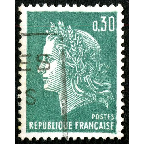 Timbre Oblitéré République Française Postes 0.30